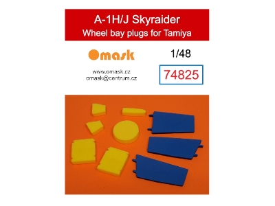 A-1h/J Skyraider Wheel Bay Plugs (For Tamiya 61058, 61073) - image 1