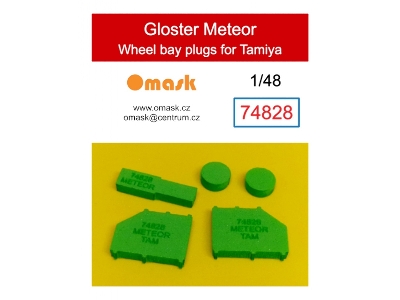 Gloster Meteor Wheel Bay Plugs (For Tamiya 61051, 61065, 61083) - image 1