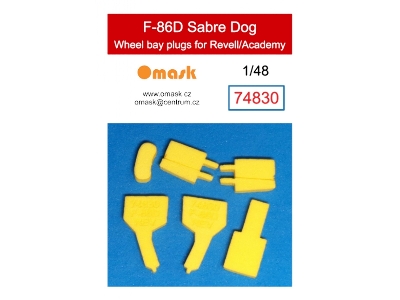 F-86d Sabre Dog Wheel Bay Plugs (For Revell/Academy) - image 1