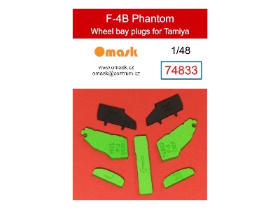 F-4b Phantom Wheel Bay Plugs (For Tamiya 61121) - image 1