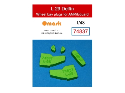L-29 Delfín Wheel Bay Plugs (For Amk/Eduard) - image 1