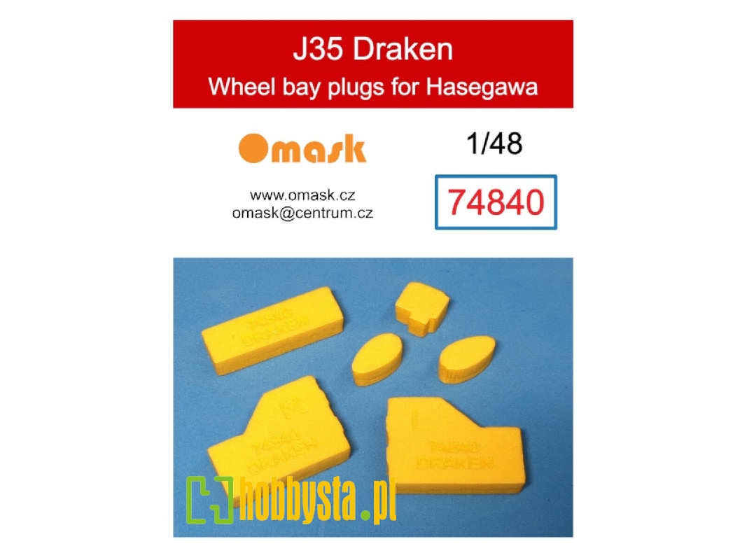 J35 Draken Wheel Bay Plugs (For Hasegawa) - image 1 J35 Draken Wheel Bay Plugs (For Hasegawa) - image 1