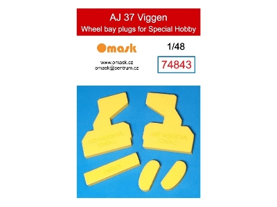 Aj 37 Viggen Wheel Bay Plugs (For Special Hobby) - image 1