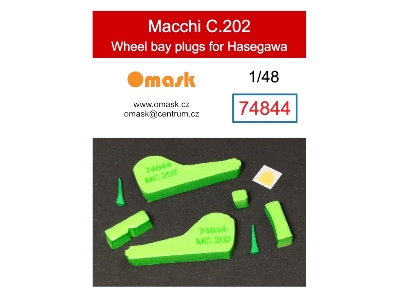 Macchi C.202 Wheel Bay Plugs (For Hasegawa) - image 1
