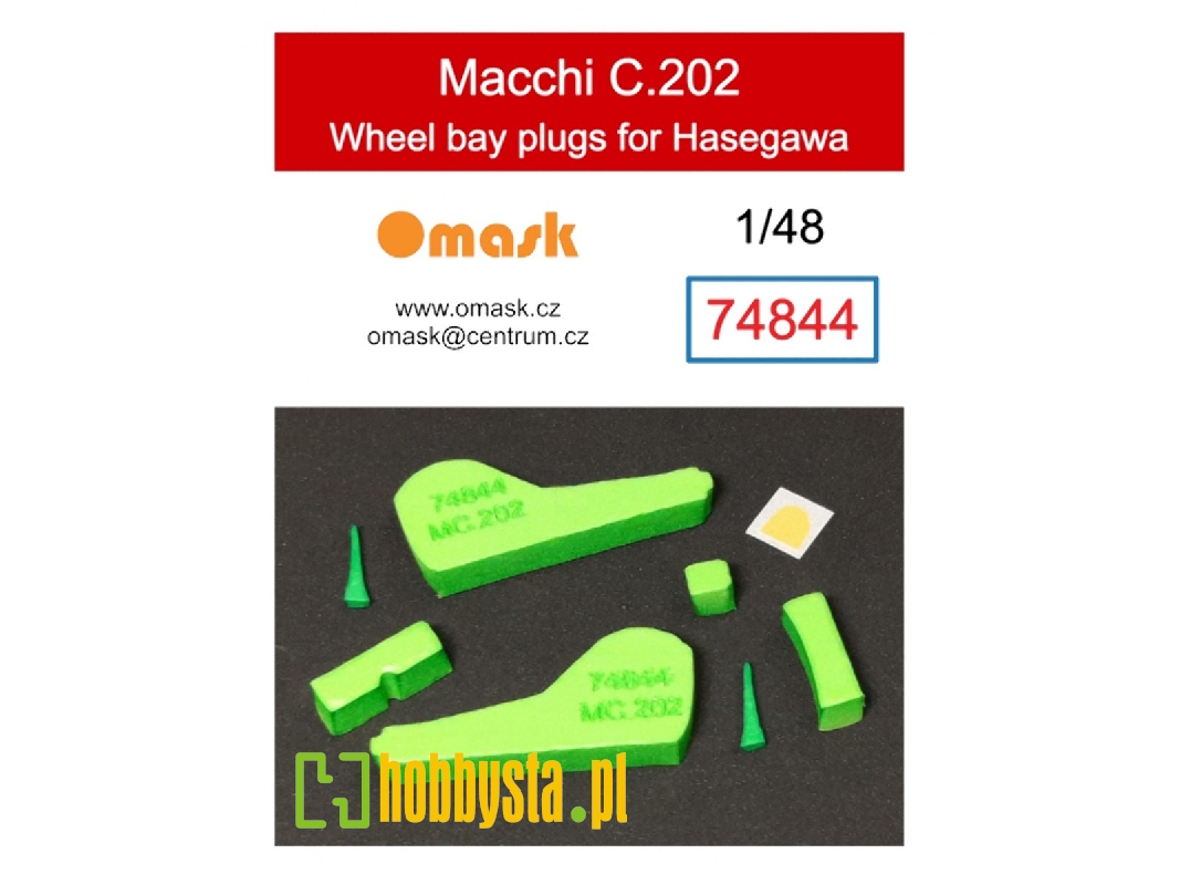 Macchi C.202 Wheel Bay Plugs (For Hasegawa) - image 1 Macchi C.202 Wheel Bay Plugs (For Hasegawa) - image 1