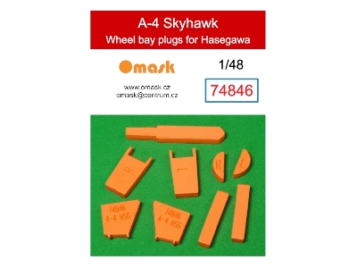 A-4 Skyhawk Wheel Bay Plugs (For Hasegawa) - image 1