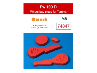 Fw 190 D Wheel Bay Plugs (For Tamiya 61041, 61081, 25213) - image 1