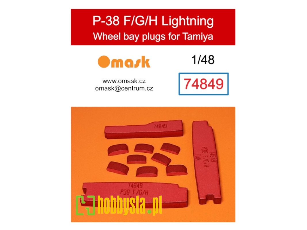 P-38 F/G/H Lightning Wheel Bay Plugs (For Tamiya 62110, 25199) - image 1 P-38 F/G/H Lightning Wheel Bay Plugs (For Tamiya 62110, 25199) - image 1