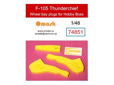 F-105 Thunderchief Wheel Bay Plugs (For Hobby Boss 80332, 80333) - image 1