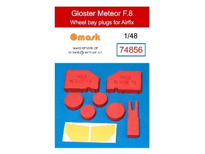 Gloster Meteor F.8 Wheel Bay Plugs (For Airfix) - image 1