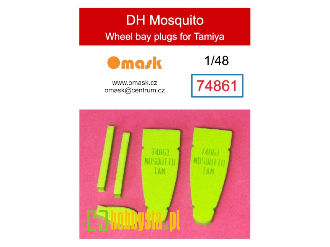 Dh Mosquito Wheel Bay Plugs (For Tamiya) - image 1 Dh Mosquito Wheel Bay Plugs (For Tamiya) - image 1
