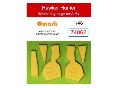 Hawker Hunter Wheel Bay Plugs (For Airfix) - image 1