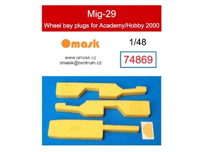 Mig-29 Wheel Bay Plugs (For Academy/Hobby 2000) - image 1