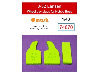 J-32 Lansen Wheel Bay Plugs (For Hobby Boss) - image 1