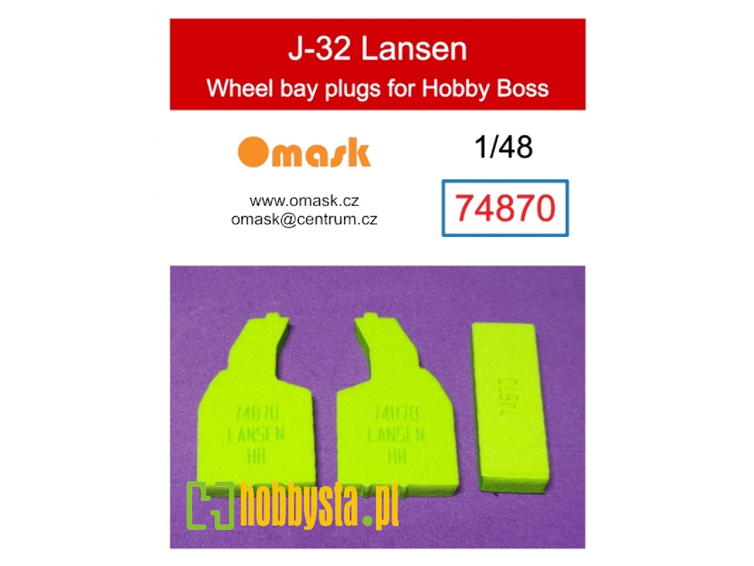 J-32 Lansen Wheel Bay Plugs (For Hobby Boss) - image 1 J-32 Lansen Wheel Bay Plugs (For Hobby Boss) - image 1