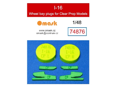 I-16 Wheel Bay Plugs (For Clear Prop Models) - image 1