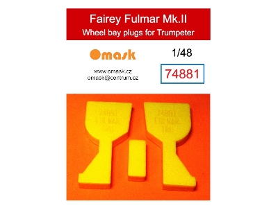 Fairey Fulmar Mk.Ii Wheel Bay Plugs (For Trumpeter) - image 1