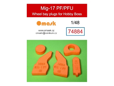 Mig-17 Pf/Pfu Wheel Bay Plugs (For Hobbyboss) - image 1