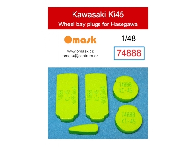 Kawasaki Ki45 Wheel Bay Plugs (For Hasegawa) - image 1