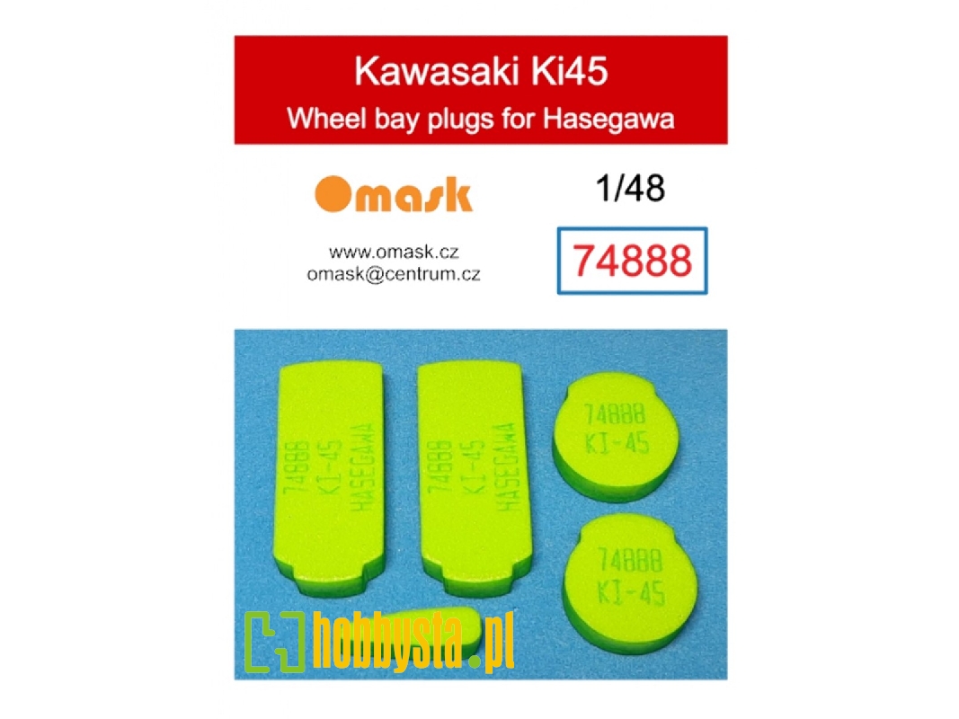 Kawasaki Ki45 Wheel Bay Plugs (For Hasegawa) - image 1 Kawasaki Ki45 Wheel Bay Plugs (For Hasegawa) - image 1