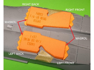 Boeing F/A-18 E / F / G - Wheel Bay Plugs (For Meng) - image 4