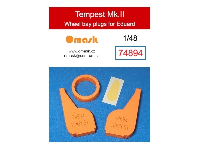 Hawker Tempest Mk.Ii - Wheel Bay Plugs (For Eduard) - image 1