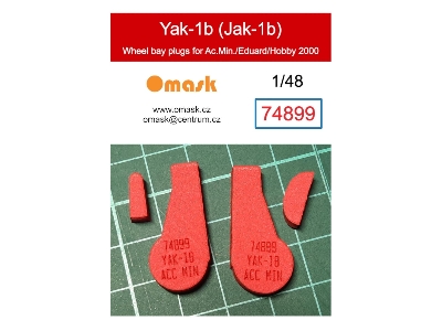Yakovlev Jak-1b - Wheel Bay Plugs (For Accurate Miniatures / Eduard And Hobby 2000) - image 1