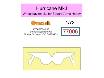 Hawker Hurricane Mk.I Masks (For Eduard / Arma Hobby Kits) - image 1