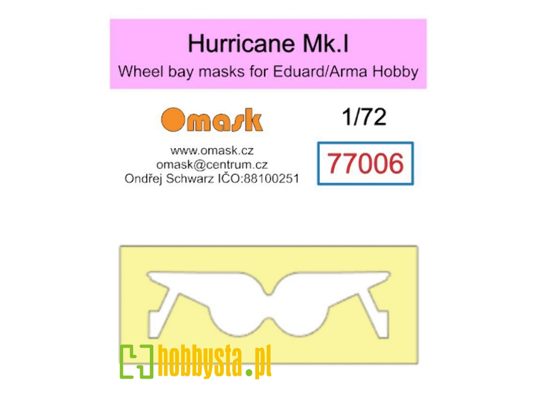 Hawker Hurricane Mk.I Masks (For Eduard / Arma Hobby Kits) - image 1 Hawker Hurricane Mk.I Masks (For Eduard / Arma Hobby Kits) - image 1