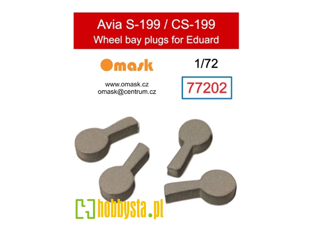 Avia S-199 / Cs-199 Wheel Bay Plugs (For Eduard Kits) - image 1 Avia S-199 / Cs-199 Wheel Bay Plugs (For Eduard Kits) - image 1