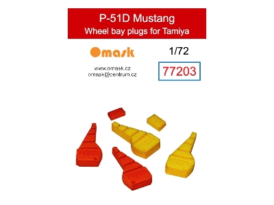 North American P-51 D Mustang Wheel Bay Plugs (For Tamiya Kits) - image 1