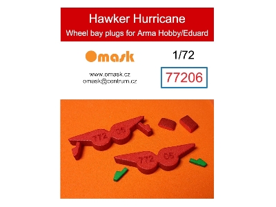 Hawker Hurricane Wheel Bay Plugs (For Eduard / Arma Hobby Kits) - image 1