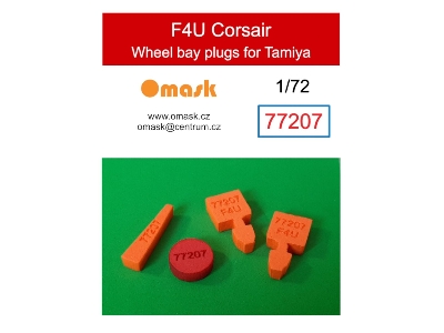 Vought F4u Corsair Wheel Bay Plugs (For Tamiya Kits) - image 1