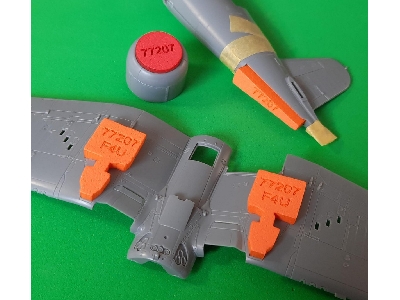 Vought F4u Corsair Wheel Bay Plugs (For Tamiya Kits) - image 2