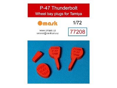 Republic P-47 Thunderbolt Wheel Bay Plugs (For Tamiya Kits) - image 1