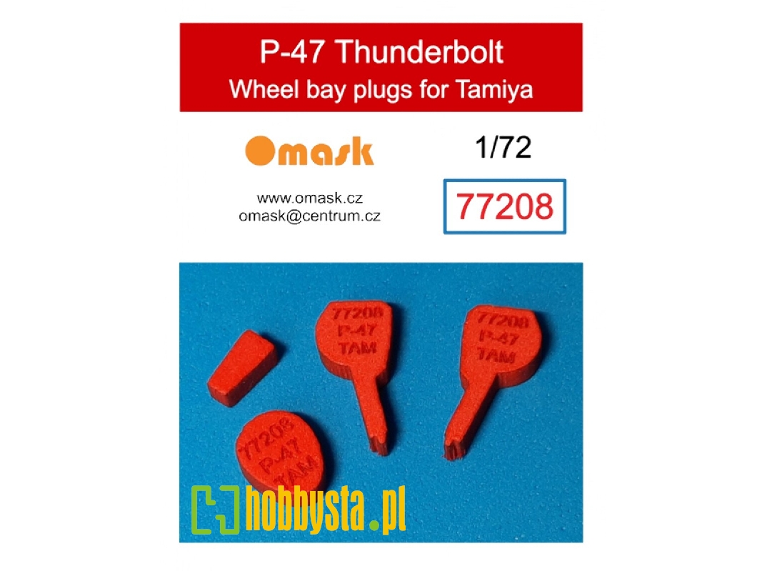 Republic P-47 Thunderbolt Wheel Bay Plugs (For Tamiya Kits) - image 1