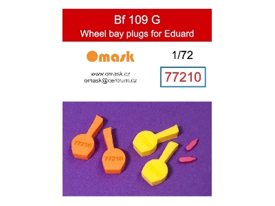 Bf 109 G Wheel Bay Plugs (For Eduard) - image 1