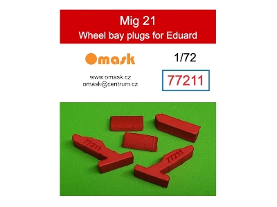Mig 21 Wheel Bay Plugs (For Eduard) - image 1