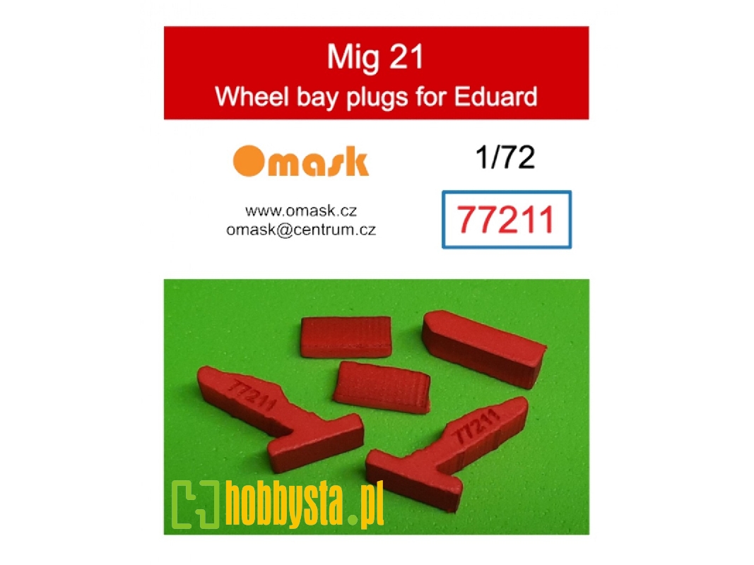 Mig 21 Wheel Bay Plugs (For Eduard) - image 1