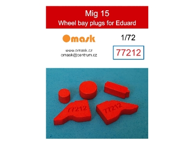 Mig 15 Wheel Bay Plugs (For Eduard) - image 1