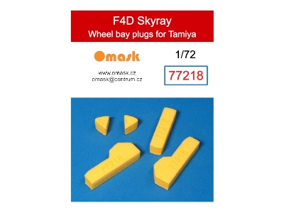 F4d Skyray Wheel Bay Plugs (For Tamiya) - image 1