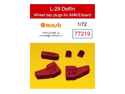 L-29 Delfin Wheel Bay Plugs (For Amk/Eduard) - image 1