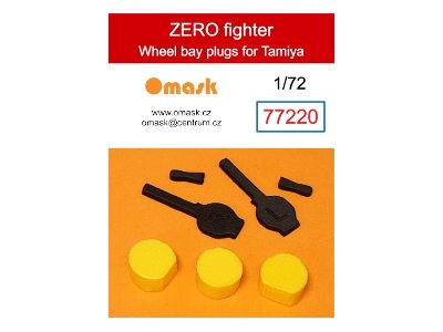 Zero Fighter Wheel Bay Plugs (For Tamiya) - image 1