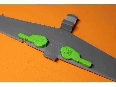 Ki-61 Hien Wheel Bay Plugs (For Tamiya) - image 2