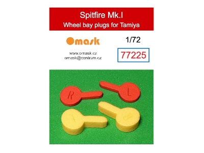Spitfire Mk.I Wheel Bay Plugs (For Tamiya 60748) - image 1