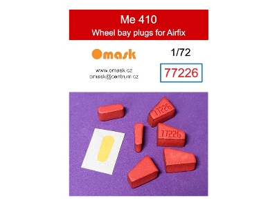 Me 410 Wheel Bay Plugs (For Airfix A04066) - image 1