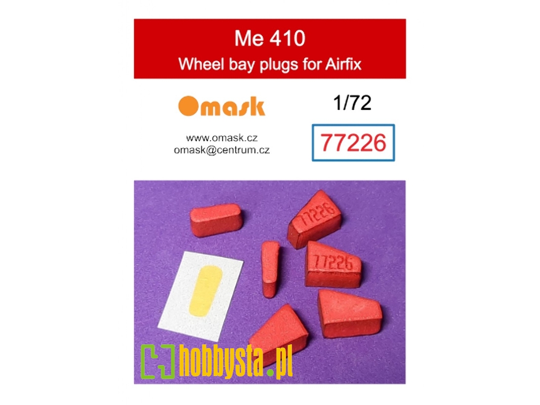 Me 410 Wheel Bay Plugs (For Airfix A04066) - image 1 Me 410 Wheel Bay Plugs (For Airfix A04066) - image 1