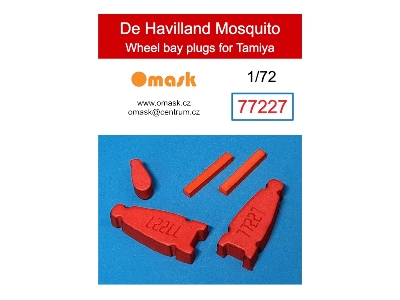 De Havilland Mosquito Wheel Bay Plugs (For Tamiya 60747, 60753, 60765) - image 1