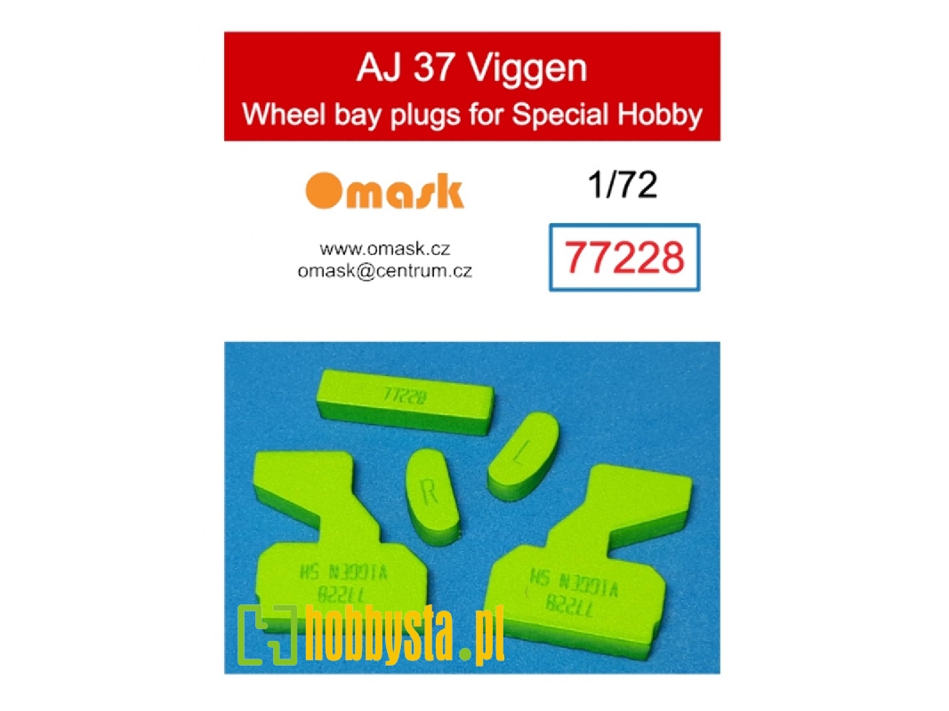 Aj 37 Viggen Wheel Bay Plugs (For Special Hobby) - image 1 Aj 37 Viggen Wheel Bay Plugs (For Special Hobby) - image 1