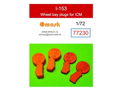 I-153 Wheel Bay Plugs (For Icm 72074, 72075, 72076) - image 1